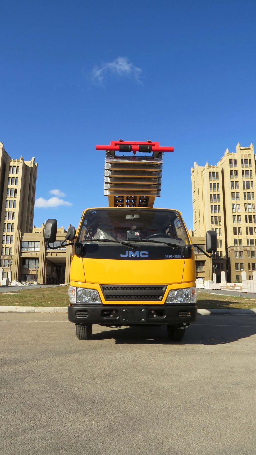 (28-33 متر، لوحة رخصة زرقاء) Jiangling دبابة مزدوجة منصة العمل الجوية