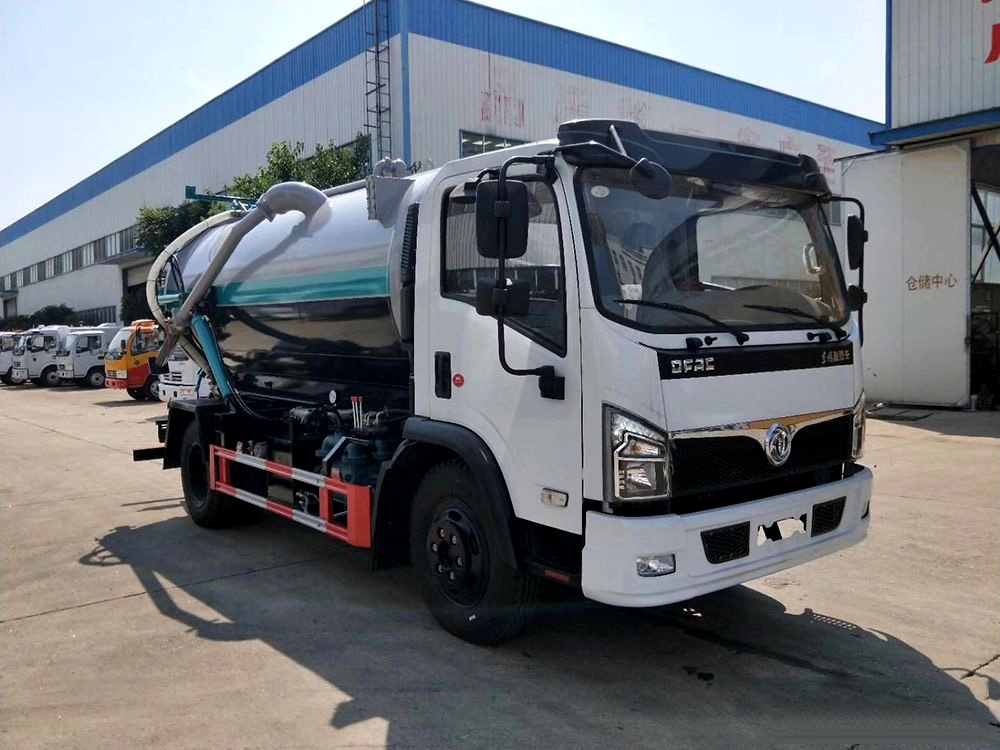 【8 أطراف】 Dongfeng D7 مركبة جمع النفايات السائلة