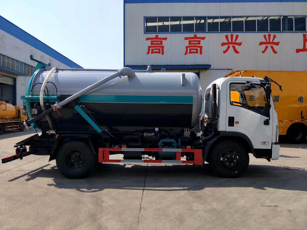 【8 أطراف】 Dongfeng D7 مركبة جمع النفايات السائلة