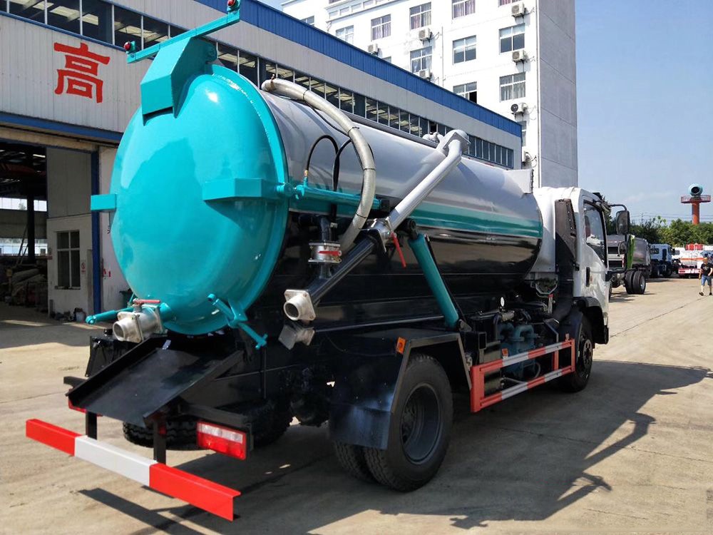 【8 أطراف】 Dongfeng D7 مركبة جمع النفايات السائلة