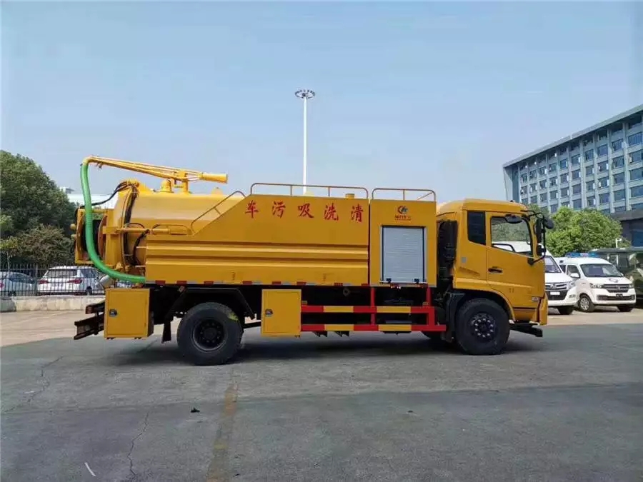 سيارة نظافة Dongfeng Tianjin 12 مكعب لتسحب النفايات الصلبة والبوليماستيك