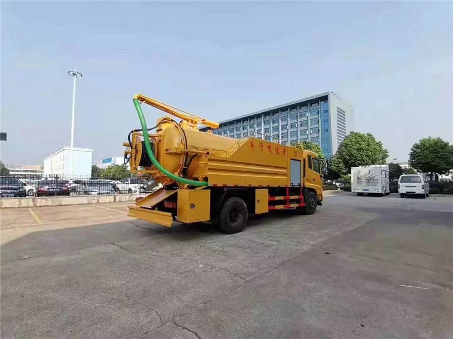 سيارة نظافة Dongfeng Tianjin 12 مكعب لتسحب النفايات الصلبة والبوليماستيك