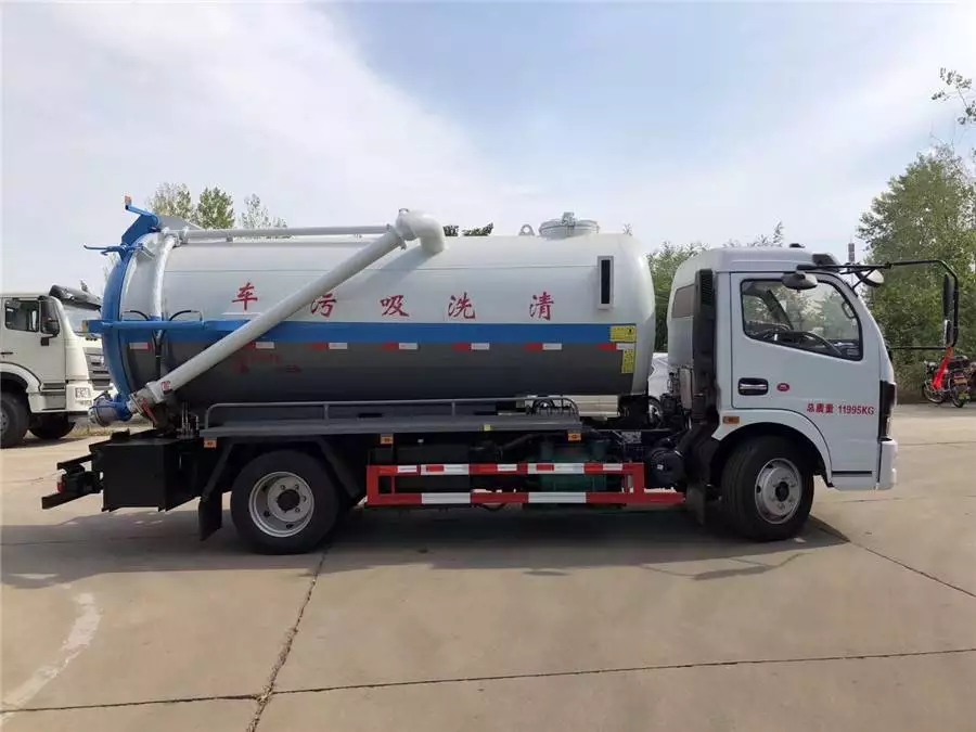 شاحنة Dongfeng 8 طن متكاملة لتنظيف خزانات وإسواق السحب
