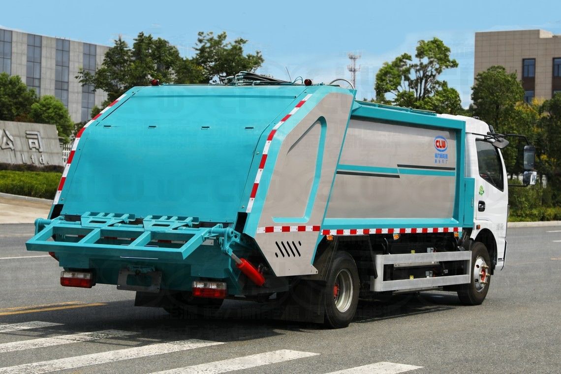 شاحنة نفايات Dongfeng Kapte 5 طن مدمجة كهربائيًا