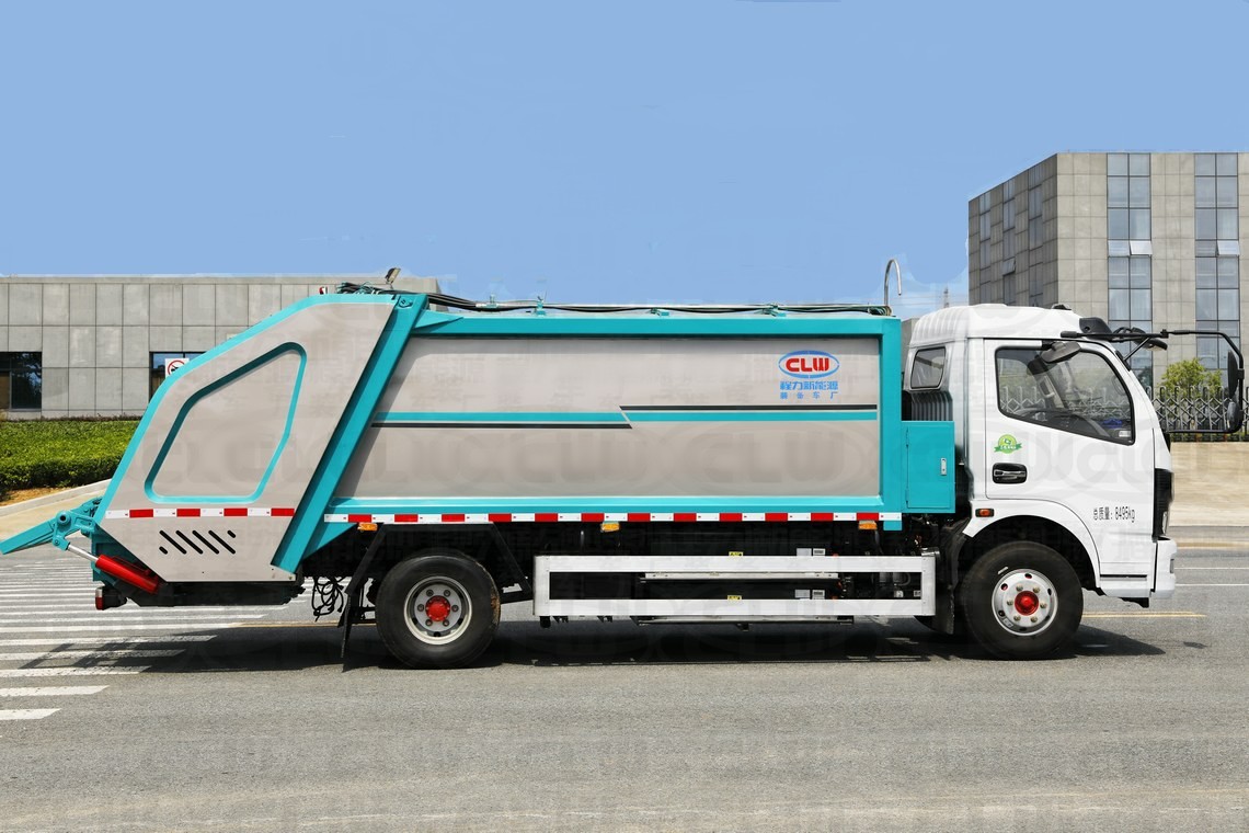 شاحنة نفايات Dongfeng Kapte 5 طن مدمجة كهربائيًا
