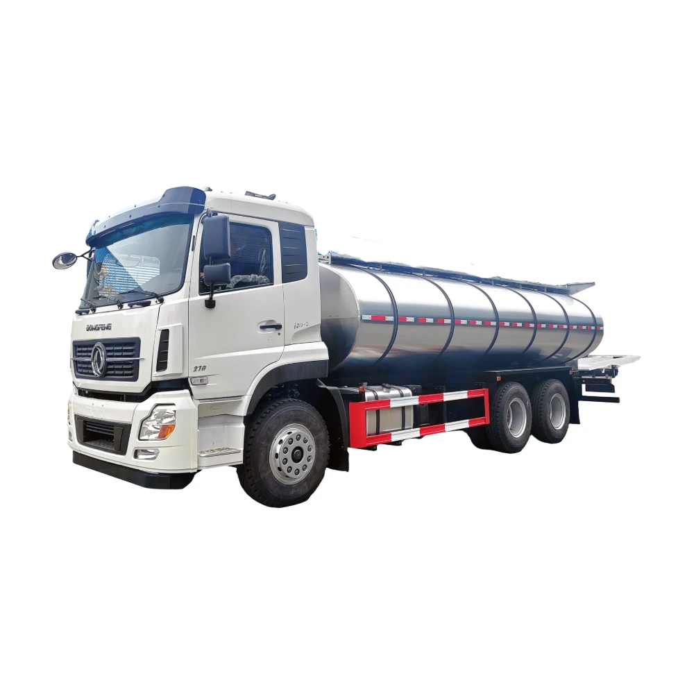 "تخصيص شاحنة نقل الحليب بمحرك ديزل Dongfeng من 20 طن إلى 23 طن بـ 8 عجلات خلفية للثور والخروف الحليب الجديد وتجهيز يدوي"