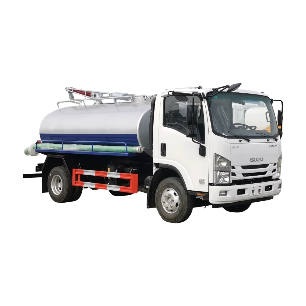 إيسوزو إل إل إف 700P 4x2 ريد 10000L خزان الصرف الصحي والفضلات سحب الشاحنة مع مضخة التفاضل اليدوية للديزل الإيطالية جيروب للتصدير