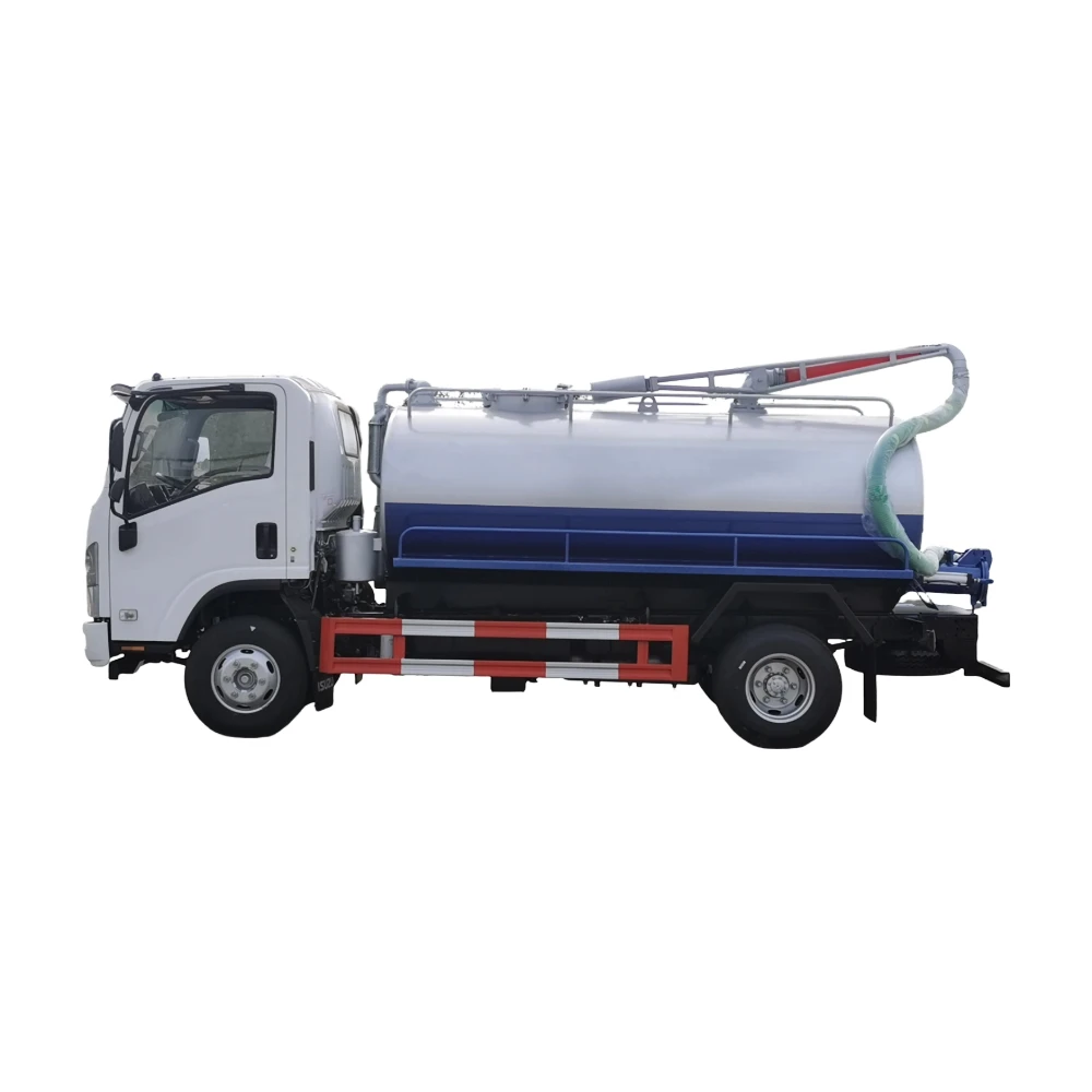 إيسوزو إل إل إف 700P 4x2 ريد 10000L خزان الصرف الصحي والفضلات سحب الشاحنة مع مضخة التفاضل اليدوية للديزل الإيطالية جيروب للتصدير