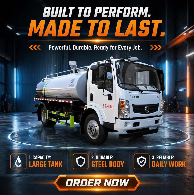 بيع مباشر للشاحنة المزودة بفرامل Dongfeng Huashen 8 طن لسحب الصرف الصحي. سحب وإطلاق الصرف الصحي تحت الأرض.