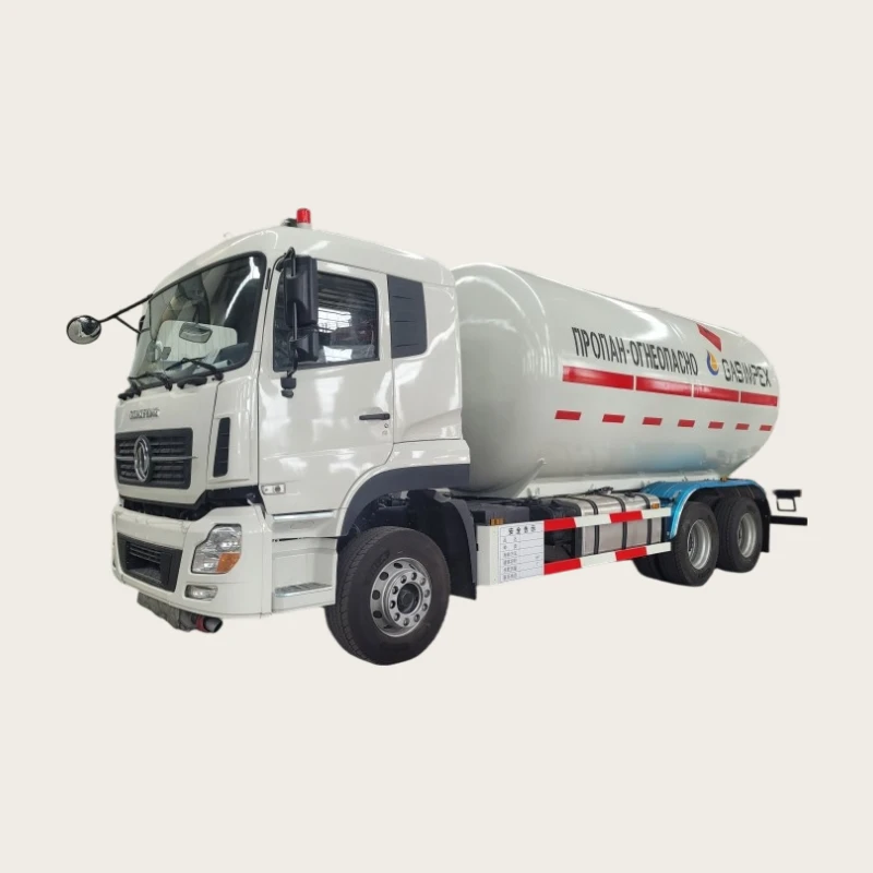جديد HOWO/Shacman Euro 6 Emission 6x4 Drive Wheel LPG Bobtail Truck مع 32 صندوق من مادة النقل بالغاز Condition New