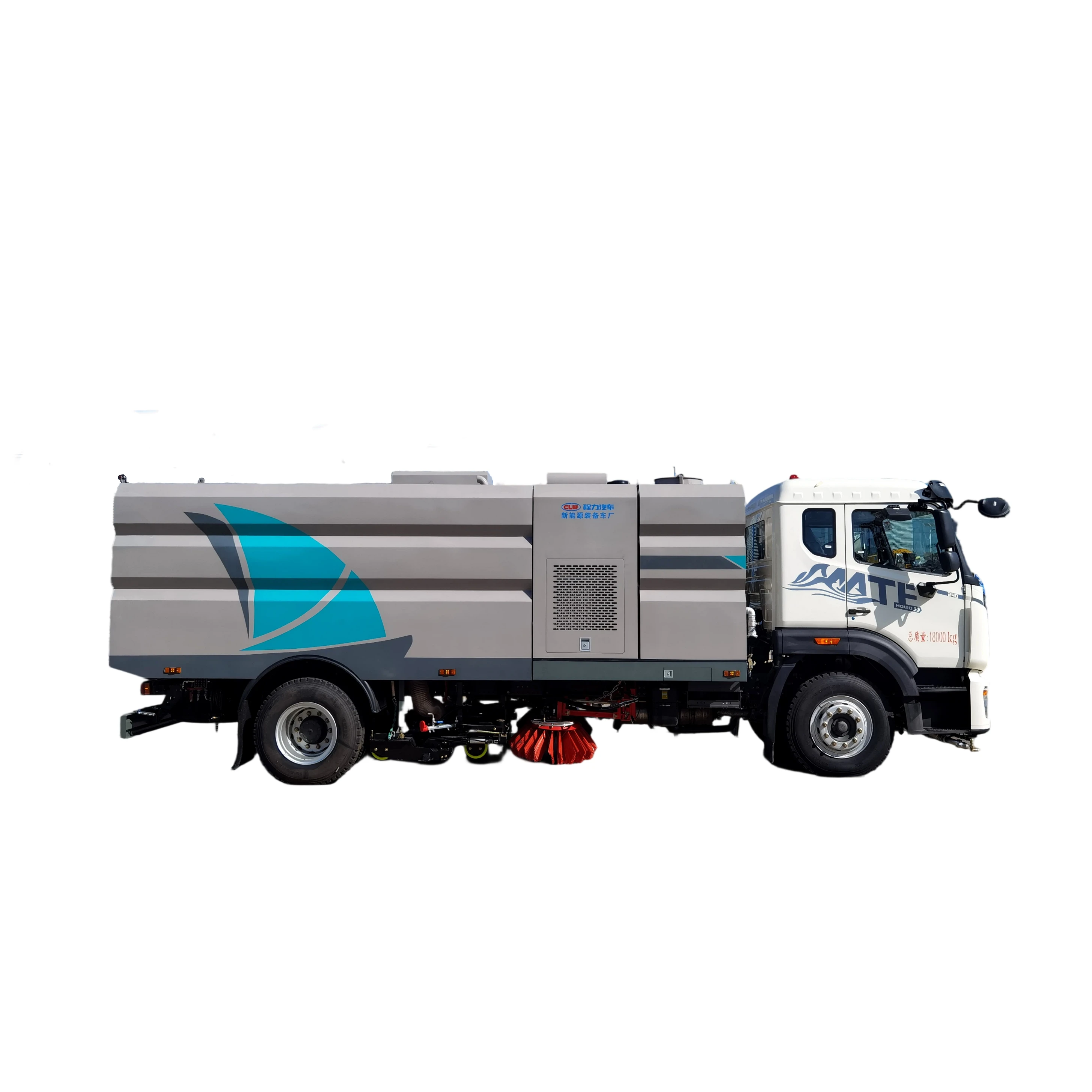 CL5181TXSZ6GX الجديدة من سينوتروك NX سيارة غسل تنظيف الطرقات مزودة بمحرك 240 حصان ناقل الحركة مصدر هوبي 1 سنة ضمان 18000 كجم وزن